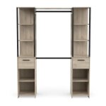 Kit dressing - gary - chene kronberg / noir mat - 159, 8 x 49, 5 x 200, 3 cm - demeyere