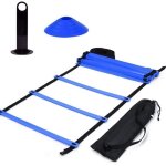 Kit �chelle rythme entra�nement vitesse agilit� habilet� coordination - 12 echelons barreaux r�glables ...