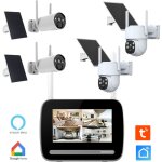 Kit écran 7 enregistreur 4mp ultra hd + 4 caméras rechargeables (dont 2 pt) + 4 panneaux solaire Kit écran 7 enregistreur 4mp ultra hd + 4 caméras rechargeables (dont 2 pt) + 4 panneaux solaire