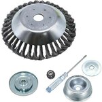 Kit ecrou tete debroussailleuse universelle, triomphe pour dbroussailleuse thermique, stihl, echo, ryobi ...