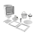 Kit �cumeur de surface et buse d'entr�e pour piscine ? skimmer int�gr� ? avec grand panier pour aspiration ...