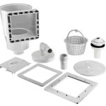 Kit �cumeur de surface et buse d'entr�e pour piscine ? skimmer int�gr� ? avec grand panier pour aspiration ...