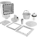Kit �cumeur de surface et buse d'entr�e pour piscine ? skimmer int�gr� ? avec grand panier pour aspiration ...