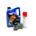 Kit entretien vidange pour kawasaki zzr 600 de 1990 � 2001 - elf moto 4 road 10w40 4l