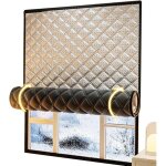 Kit de film d'isolation thermique pour fen�tre, pour l'hiver et l'�t�, r�sistant aux intemp�ries, anti ...