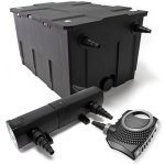 Wiltec - kit complet: cbf - 550 filtre de bassin jusqu' 60000 l biologique, neo10000 supereco pompe ...