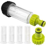 Kit de filtres � eau 3 / 4  pr�filtre � eau avec 4 filtres et adaptateur rapide pour nettoyeur haute ...