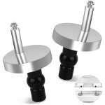 Kit de fixation abattant wc - 2 pi�ces charni�res de si�ge de toilette avec vis - compatible avec la ...