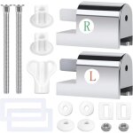 Kit de fixation abattant wc universel - m�tal si�ge de toilette accessoires de remplacement pour installer ...