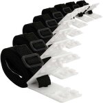 Kit de fixation pour bche solaire de piscine - 8 sangles de couverture solaire - kit de sangles pour ...