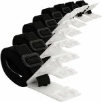 Kit de fixation pour b�che solaire de piscine - 8 sangles de couverture solaire - kit de sangles pour ...