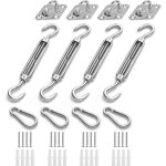 Kit de fixation pour store de jardin, triangulaire, carr�, rectangulaire, robuste, en acier inoxydable ...