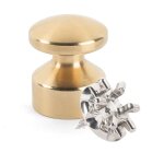 Kit de fixation : vis placo longueur 16 mm alu + petite patre convexe laiton - l'attachante