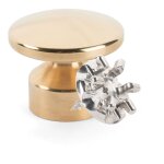 Kit de fixation : vis placo longueur 20 mm alu + grande patère convexe laiton - l'attachante Kit de fixation : vis placo longueur 20 mm alu + grande patère convexe laiton - l'attachante