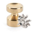 L'attachante - kit de fixation : vis placo longueur 20 mm alu + petite patre concave laiton