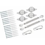 Kit de fixation pour voile d'ombrage detex® fixation auvent store protection Kit de fixation pour voile d'ombrage detex® fixation auvent store protection