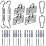 Kit de fixation voile d'ombrage, kit de montage pour voile solaire, fixation toile ombrage, fixation ... Kit de fixation voile d'ombrage, kit de montage pour voile solaire, fixation toile ombrage, fixation ...