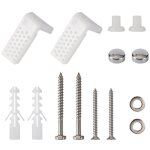 Kit fixation wc au sol, vis fixation wc, fixation sur pied toilet, kit de fixation cuvette wc y compris ...
