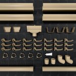 Kit goutti�re pvc double profil d�v 300 mm - long. 8 m - sable