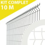 Cloture&jardin - kit grillage rigide blanc 10m - jardimalin - fil 4mm - 1, 93 mètre Cloture&jardin - kit grillage rigide blanc 10m - jardimalin - fil 4mm - 1, 93 mètre