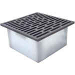 Fonderia bongiovanni - kit grille en fonte 30x30 pour chemine avec tiroir rcuprateur de cendres 14h ...