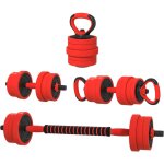 Kit haltères musculation - haltères réglables - sportnow - 4 en 1 - 20 kg - avec disques et barres, clips ... Kit haltères musculation - haltères réglables - sportnow - 4 en 1 - 20 kg - avec disques et barres, clips ...