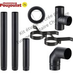 Poujoulat - kit installation intrieur conduit maill pour poles  granuls diamtre 100