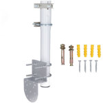 Kit d'installation de poteau d'antenne avec vis en u, support de montage mural court sur le toit pour ...