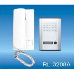 Kit d'interphone extrieur unifamilial  2 fils avec combin et bouton rl - 3208a - - ymyny