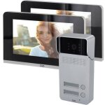 Kit interphone multi - appartement - dio connected home - unit� ext�rieure 2 boutons - 2 �crans 7kit ...