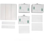 Kit d'interrupteur d'�clairage sans fil, 3 boutons, interrupteur mural � distance auto - aliment� avec ...