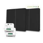 Fast led technology - kit interrupteur va - et - vient sans fil et sans pile pr�t � poser - 2 boutons ...