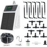 Kit d'irrigation goutte - � - goutte automatique solaire, syst�me d'arrosage pour jardin balcon potager ...