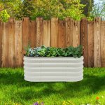 Kit de jardini�re sur�lev�e en m�tal 8 en 1, base rectangulaire verticale de 150 x 60 x 43 cm, jardini�re ...