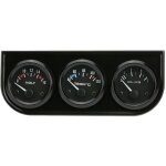 Kit de jauge lectronique triple 52 mm, jauge de temprature d'eau de pression d'huile, voltmtre 3 en ...