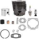 Kit de joint de piston de cylindre, piston de cylindre de 46 mm avec kit de joint pour moteur husqvarna ...