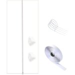 Kit de joint de porte de climatiseur portable avec cordon de serrage, 210  90 cm joint de porte coulissante ...