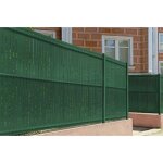 Lames pvc rigide occultation cinto 2m h. 190cm vert - avec clips et profil de finition Lames pvc rigide occultation cinto 2m h. 190cm vert - avec clips et profil de finition