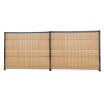 Kit lamelles occultantes rigide composite pour panneau rigide haut 153x250 couleur 3d wood 25 teck aspect ...