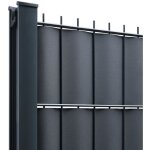 Kit lamelles pvc bande brise vue pour panneau double fils - l 2m50 - h 1m63 - gris anthracite Kit lamelles pvc bande brise vue pour panneau double fils - l 2m50 - h 1m63 - gris anthracite