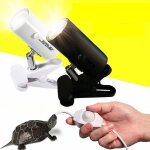 Kit de lampe reptile avec support de lumire en cramique  clipser tortue se prlassant ensemble de ...