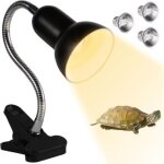 Kit lampe uv chauffante tortue terrestre 2�50w 1�25w, pince pivotante 360� pour terrarium reptile