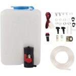Kit de lave - glace universel, pompe de nettoyage, r�servoir d'essuie - glace 12v 1, 8 l