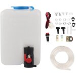 Kit de lave - glace universel, pompe de nettoyage, r�servoir d'essuie - glace 12v 1, 8 l