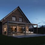 Kit led pergola bioclimatique adoss�e 4x8m