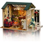 Kit de maison de poup�e miniature � monter soi - m�me, kit de maison de poup�e 3d en bois avec meubles, ...