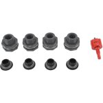 Kit de montage de cloison pour baril de pluie de 3 / 4 pouces avec bouchons, outil de scie cloche, kit ...