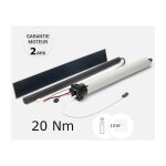 Kit moteur solaire 20 nm de volet roulant pour tablier de 10 m maximum (axe zf 54 mm)