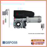 Kit motorisation porte sectionnelle industrielle 230 v axe �25, 4 15m� 70n elec. int�gr�e gaposa