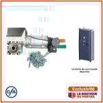 Kit motorisation porte sectionnelle industrielle 400 v axe 25, 4 25m 90n elec. dporte ts 971 gfa